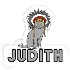 Judith Sticker Indianer-Katze Image
