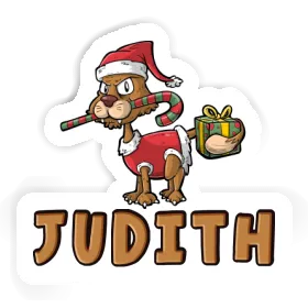 Weihnachtskatze Aufkleber Judith Image