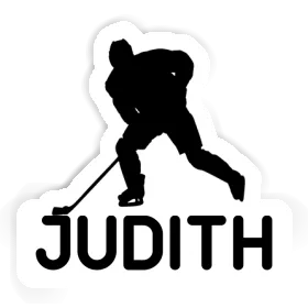 Judith Sticker Hockey Player Image
