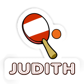Judith Aufkleber Tischtennisschläger Image