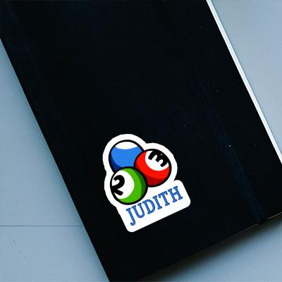 Judith Aufkleber Billardkugel Notebook Image