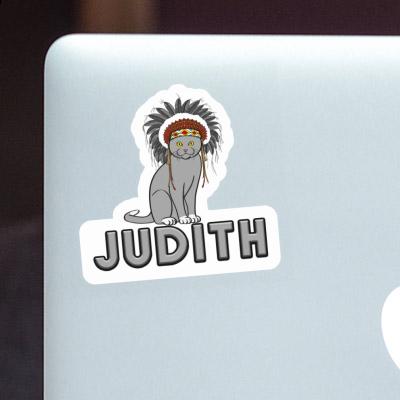 Judith Autocollant Chat Notebook Image
