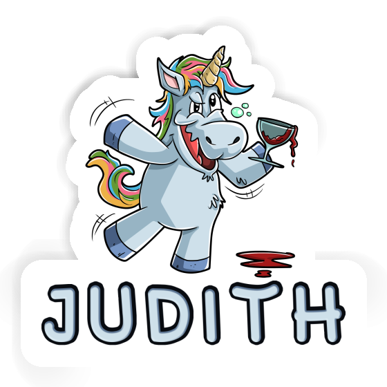 Judith Sticker Wine Unicorn Judith Sticker Wine Unicorn Image