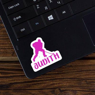 Hockey Player Sticker Judith Notebook Hockey Player Sticker Judith Notebook Image