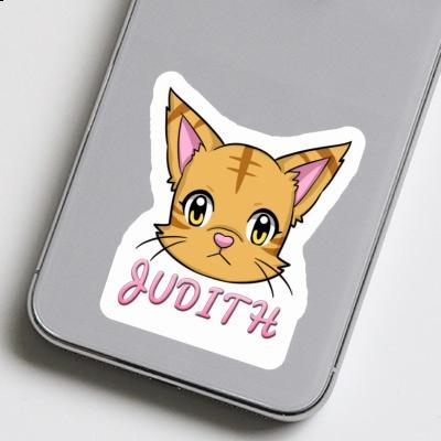 Tête de chat Autocollant Judith Notebook Image