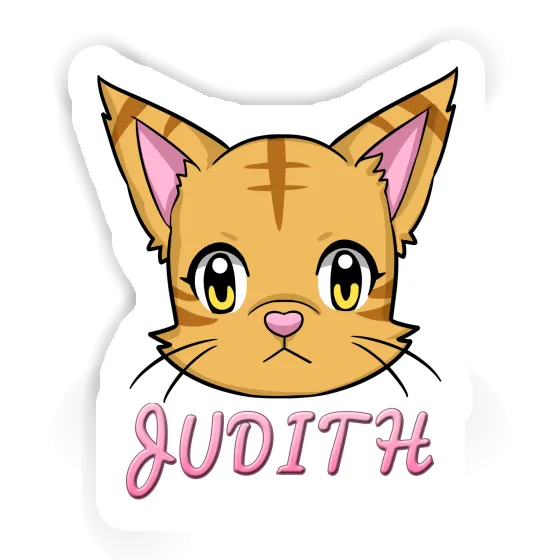 Tête de chat Autocollant Judith Laptop Image