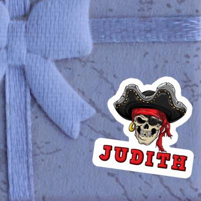 Aufkleber Piratenschädel Judith Image