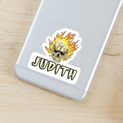 Judith Sticker Skull Notebook Image