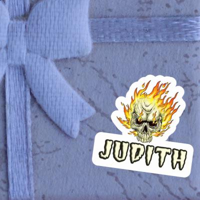 Autocollant Judith Tête de mort Notebook Image