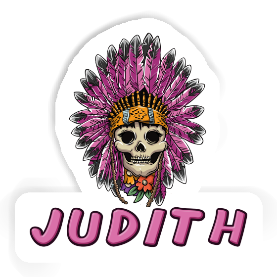 Sticker Judith Frauen Totenkopf Notebook Sticker Judith Frauen Totenkopf Gift package Image