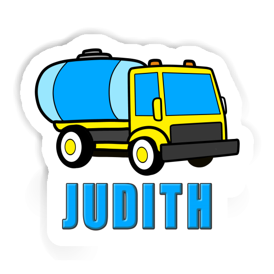 Water Truck Sticker Judith Laptop Image
