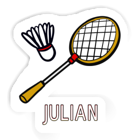 Badminton Racket Sticker Julian Image