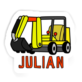 Sticker Julian Mini-Excavator Image