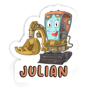 Sticker Julian Little Excavator Image