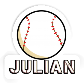 Baseball Ball Sticker Julian Image
