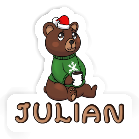 Sticker Christmas Bear Julian Image