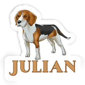 Sticker Beagle Dog Julian Image