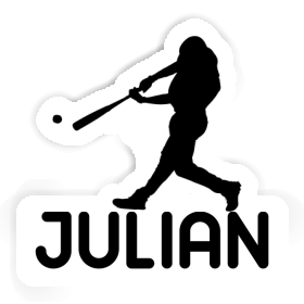 Sticker Julian Baseball Player Image