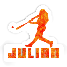 Sticker Julian Baseball Player Image
