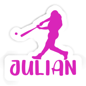 Sticker Julian Baseball Player Image