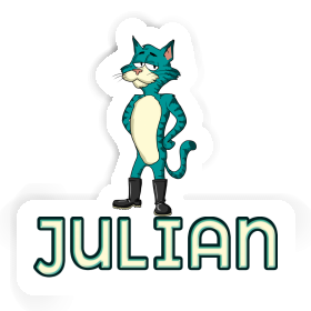Sticker Standing Cat Julian Image