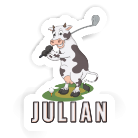 Sticker Julian Golf Cow Image