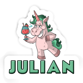 Sticker Julian Party Unicorn Image
