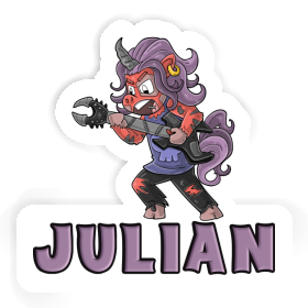 Julian Sticker Rocking Unicorn Image
