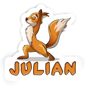 Sticker Julian Yoga Squirrel Image