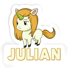 Aufkleber Einhorn Julian Image