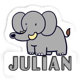 Elephant Sticker Julian Image