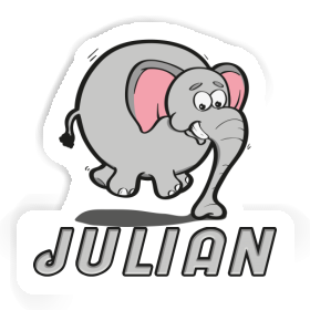 Elephant Sticker Julian Image