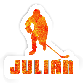 Julian Sticker Hockey Player Image