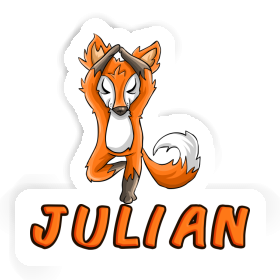 Yoga Fox Sticker Julian Image