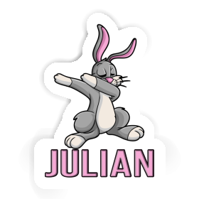 Dabbing Rabbit Sticker Julian Image