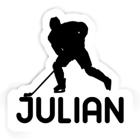Hockey Player Sticker Julian Image