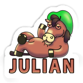 Sticker Lying horse Julian Image
