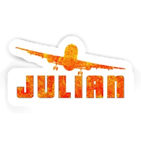 Julian Sticker Airplane Image