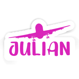 Julian Sticker Airplane Image