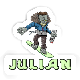 Julian Sticker Snowboarder Image