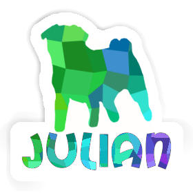 Sticker Julian Pug Image