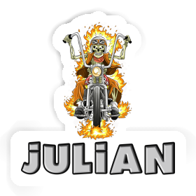 Motorbike Rider Sticker Julian Image