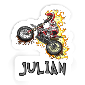 Motocross Rider Sticker Julian Image