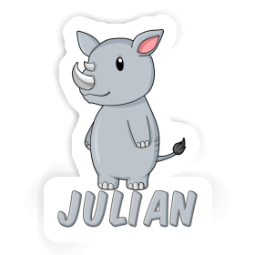 Sticker Julian Rhino Image