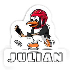 Sticker Ice Hockey Penguin Julian Image