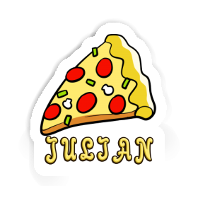 Julian Sticker Pizza Image
