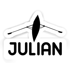 Julian Sticker Rowboat Image