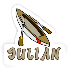 Julian Sticker Rowboat Image