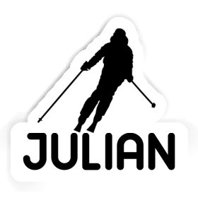 Julian Sticker Skier Image