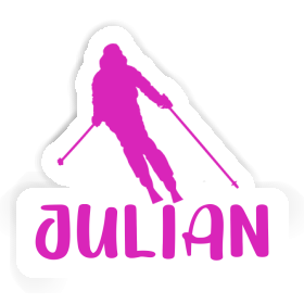 Julian Sticker Skier Image